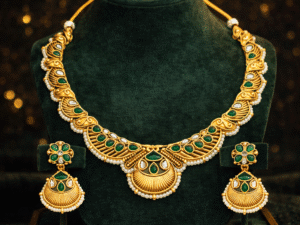 filigree gold necklace set