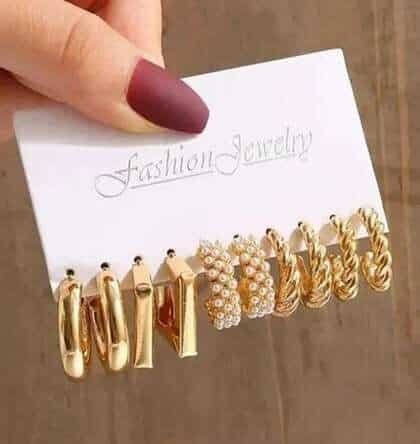 5 Piece Earrings Set