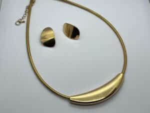 Gold Plated Statement Necklace Set