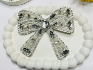 Birthday Crystal Hair Bow Clip