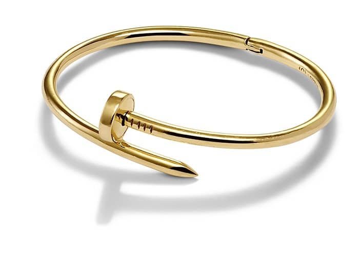 Anti Tarnish Nail Bracelet for Women – Minimal Gold Nail Bangle Design
