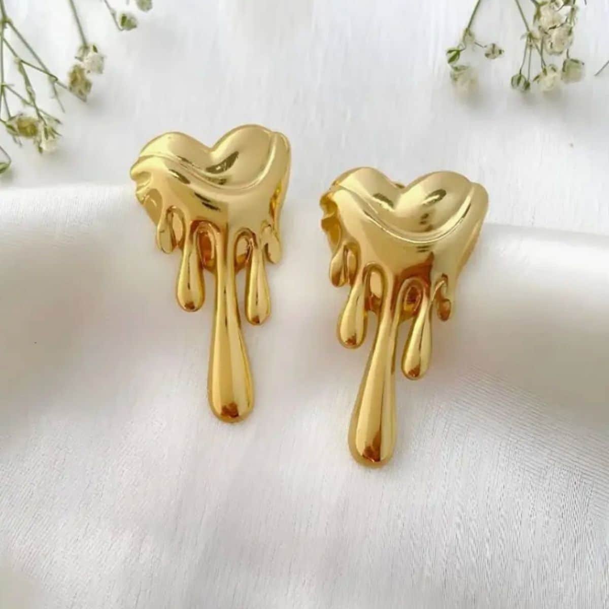 Anti Tarnish Heart Cuff Earrings for Women