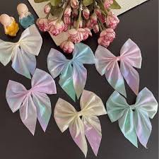 Pack of 3 Baby Hair Bow Clips for Girls –Soft Ribbon Bows