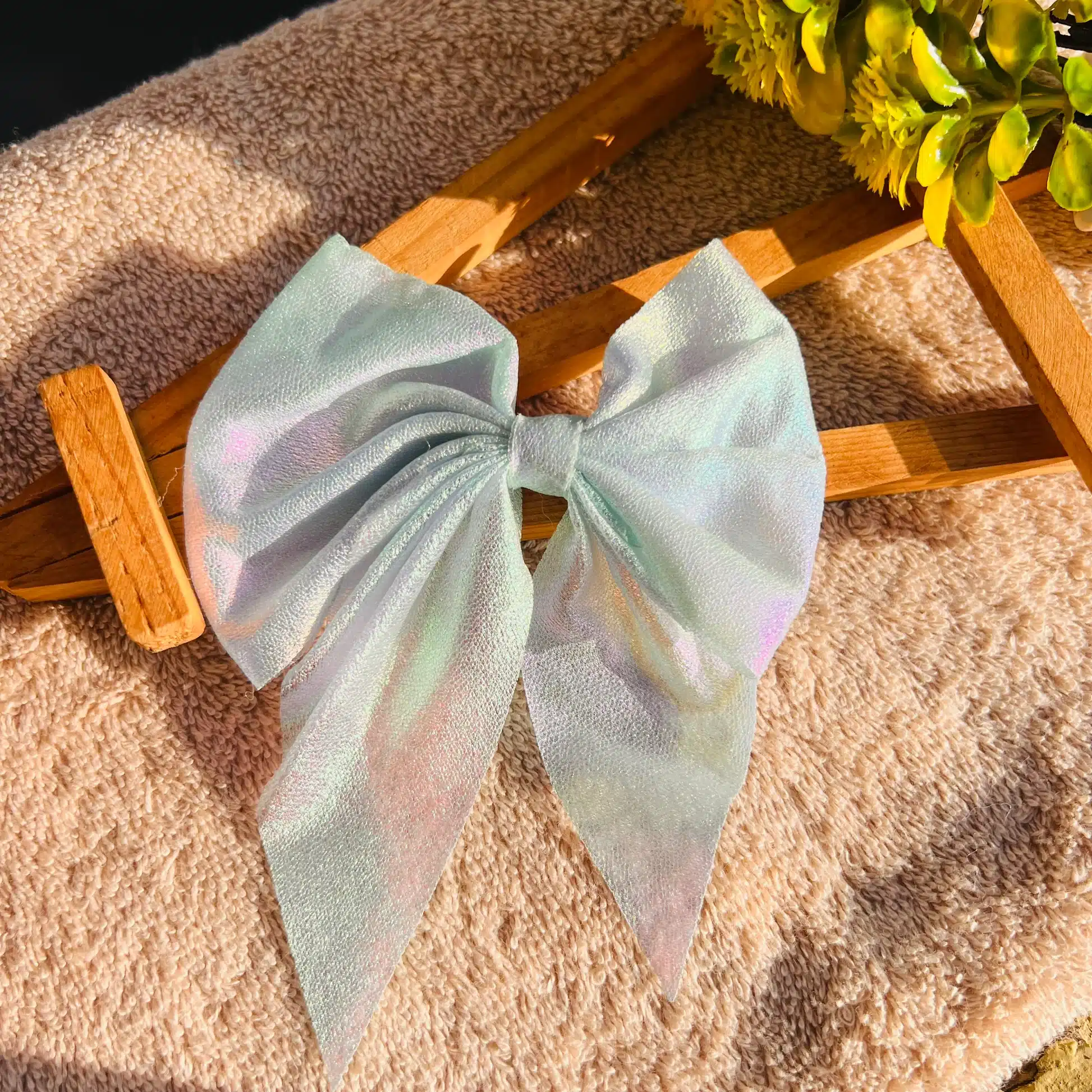 Pack of 3 Baby Hair Bow Clips for Girls –Soft Ribbon Bows